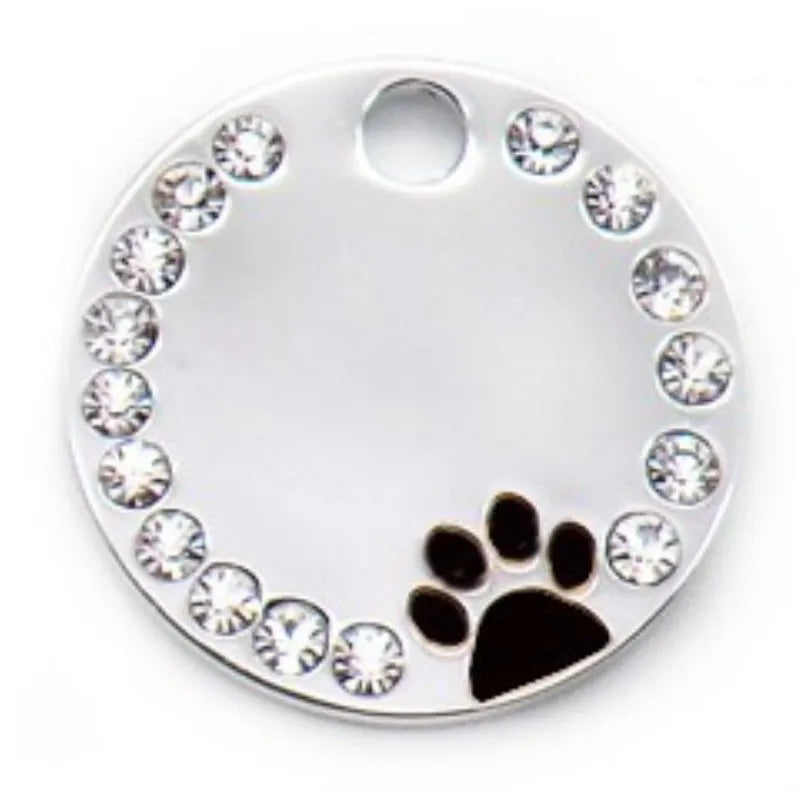 Fashion Pet Dog Tags Shiny Stainless Stell Pet Cat Nameplate Free Engraving Anti-Lost Chihuahua Id Personalized Dog Accessoires