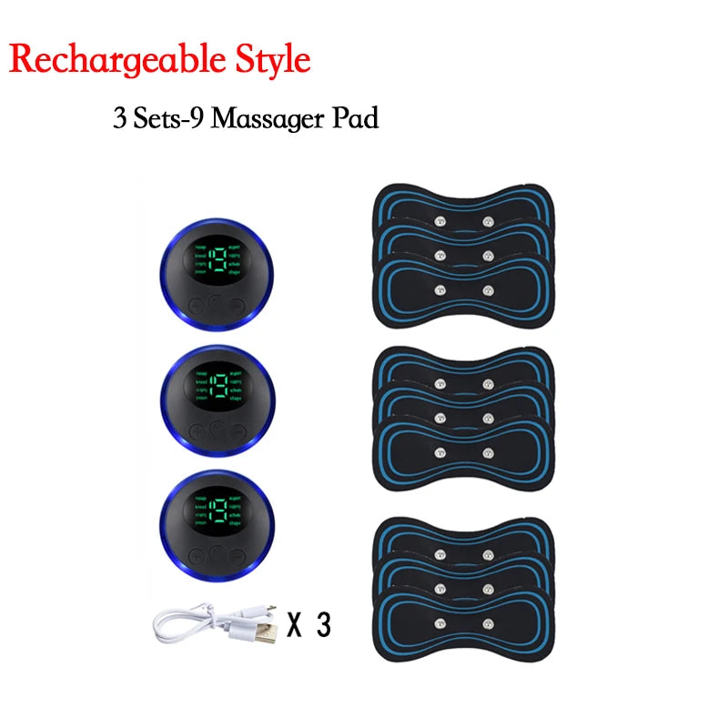 Smart Electric Neck Massager Portable Rechargeable EMS Cervical Vertebra Massage Patch For Muscle Relax Pain Relief Dropshipping