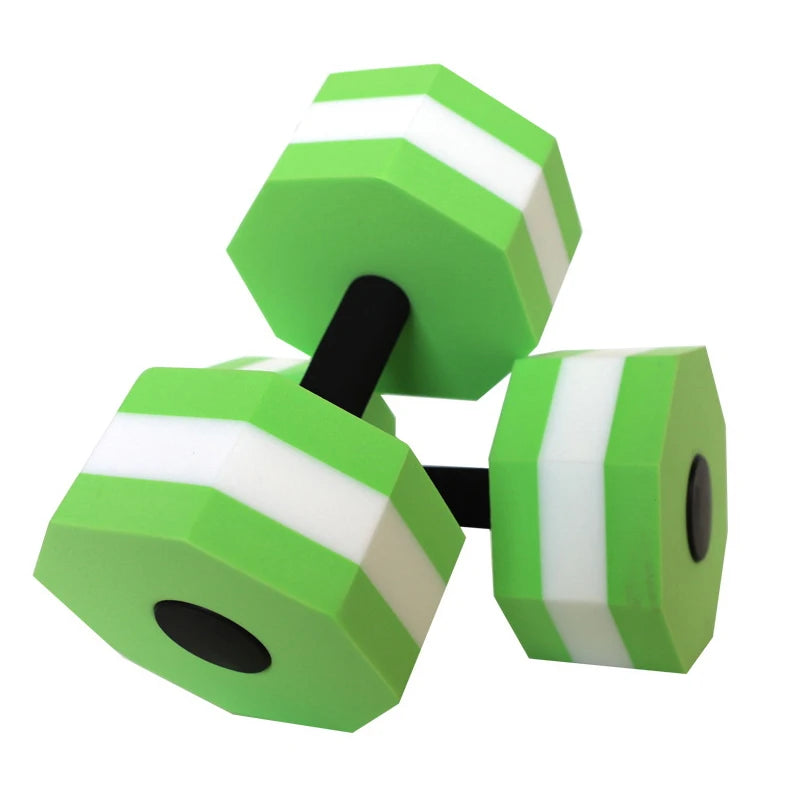 Floating Swim Gym Dumbbell Water Weight Aerobics Fitness Pool Water Swimming Aqua Exercise Barbell EVA Foam Aquatics Dumbbell