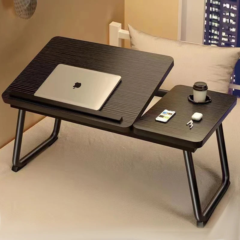 Home Folding Laptop Desk for Breakfast bed tray height and Inclination adjustable folding desk tables a drawer Tray Table