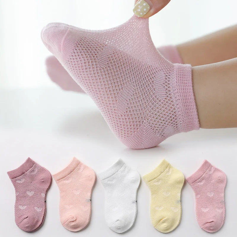 5Pairs/lot Summer Spring New Baby Socks Cotton Animal Socks Dinosaur Cute Cool Thin Kids Socks Mesh Colorful Children Socks