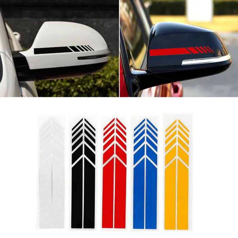 Durable Racing Strips Side Rear View Mirror Decor Decal 3d Car Sticker Car Racing Stripe Stickers Car Accessories Waterproof