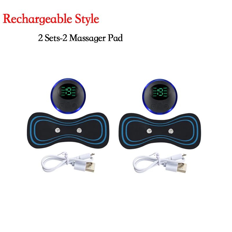 Smart Electric Neck Massager Portable Rechargeable EMS Cervical Vertebra Massage Patch For Muscle Relax Pain Relief Dropshipping