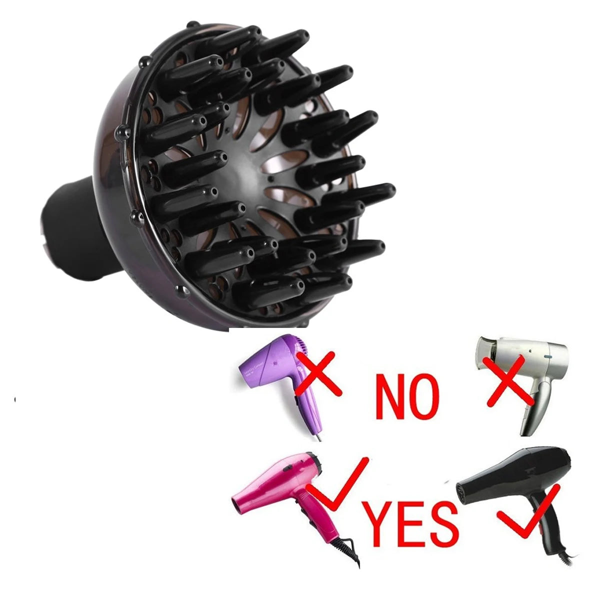 Universal Hair Dryer Diffuser for Curls Temperature Resistant Hairdryer Salon Home Drying Blower Hair Styling Tools Accessories