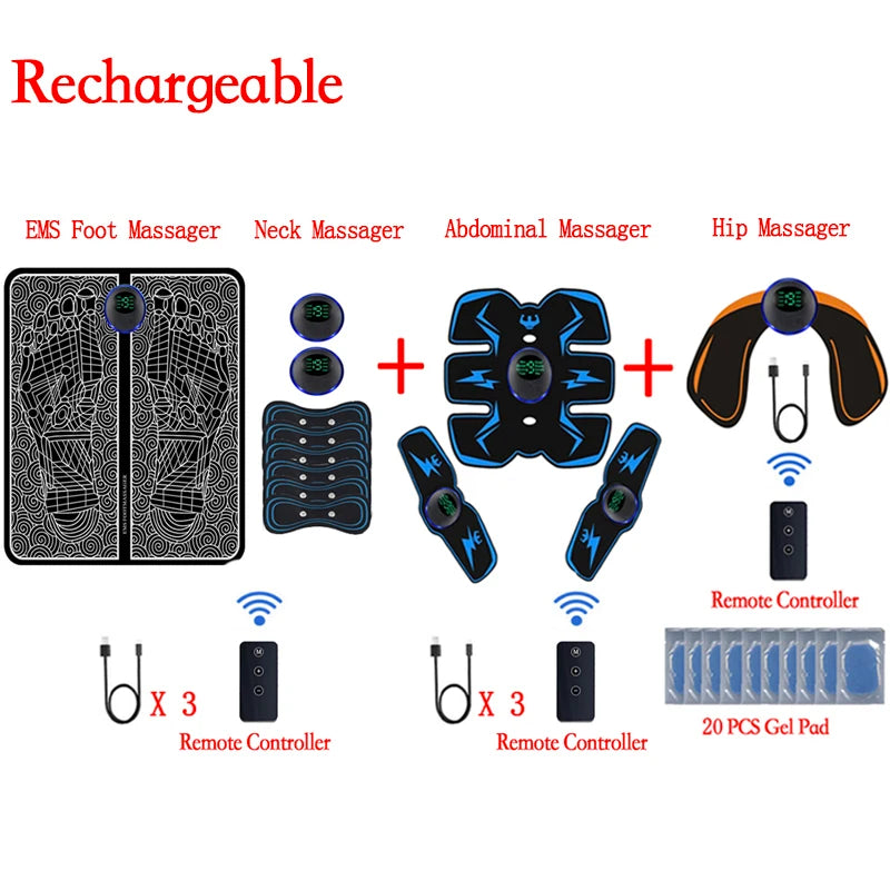 Smart Electric Neck Massager Portable Rechargeable EMS Cervical Vertebra Massage Patch For Muscle Relax Pain Relief Dropshipping