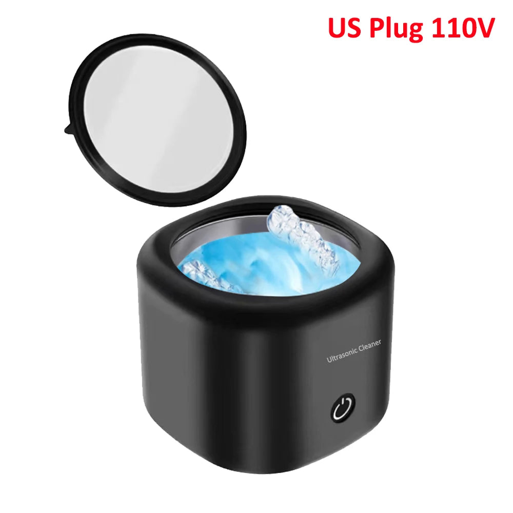 Ultrasonic Cleaner for Dentures Ultrasound Cleaner High Frequency Ultrasound Cleaning Bath for Denture Retainer Jewelry Cleaner