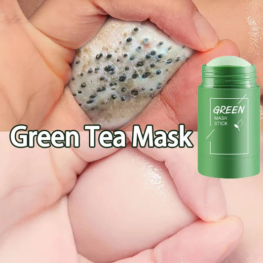 Original Facial Remove Blackhead Green Tea Solid Mask Treat Acne Blemish Black Dots Clean Stick Cream Shrink Pores Skin Care