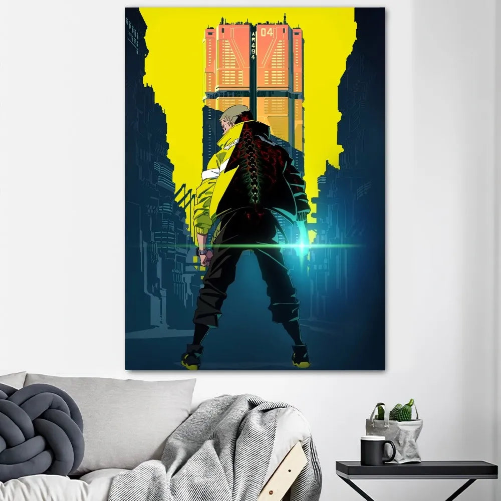 Cyberpunk Edgerunners Anime Poster Prints Wall Decals Sticker Pictures Living Room Home Decoration