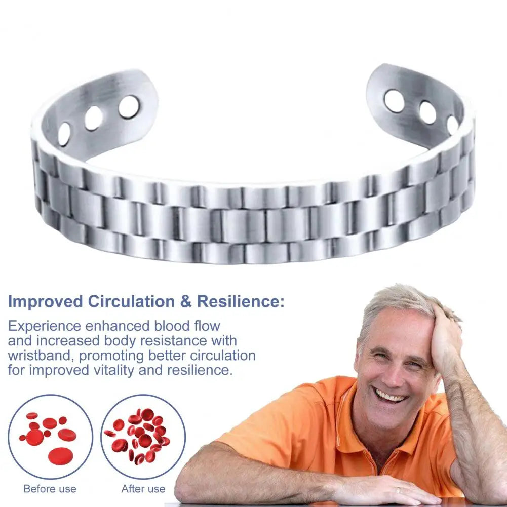 Magnetic Copper Prostate Wristband Strengthens Prostate Improves Circulation Promotes Healthy Antioxidant Bracelet