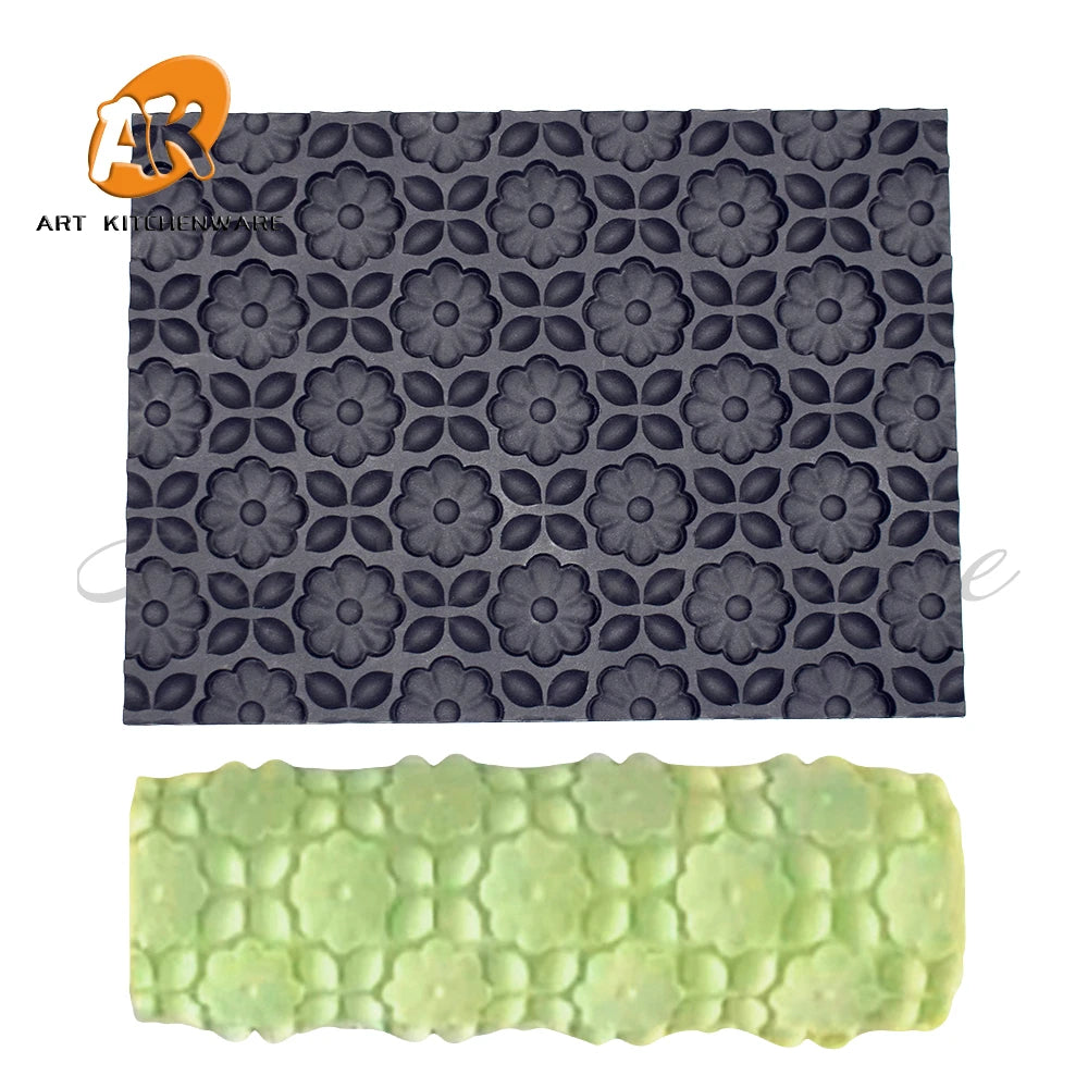 1 Mold and 21 Design DIY Silicone Impression Mat Cake Mousse Mat Crack Texture Mousse Mold Cake Decoration Cake Mold Lace Mat