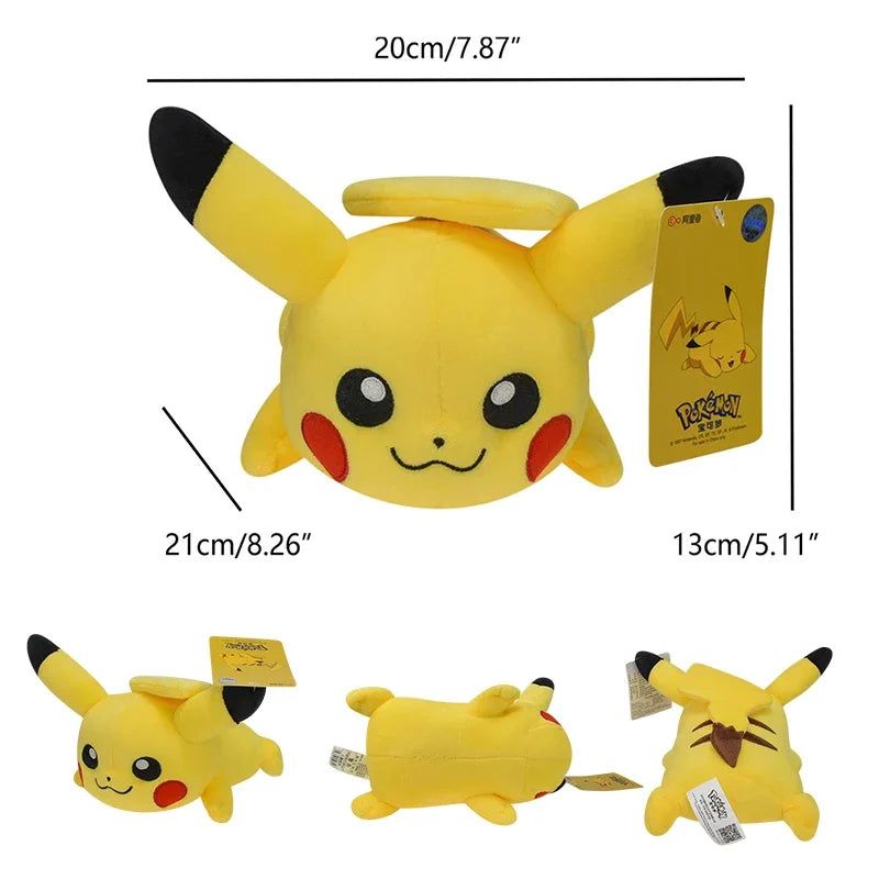 Pikachu Stuffed Toys Anime Cartoon & Cute Plush Dolls Pokemon Throw Pillow Birthday Gift For Kids Friends Boys Home Decoration