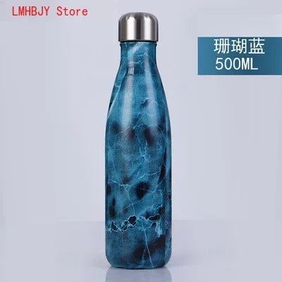 500ml Double Wall Insulation Stainless Steel Thermos Kettle Vacuum Bottle Coffee Milk Cup Outdoor Travel Sports Thermos CokeCup