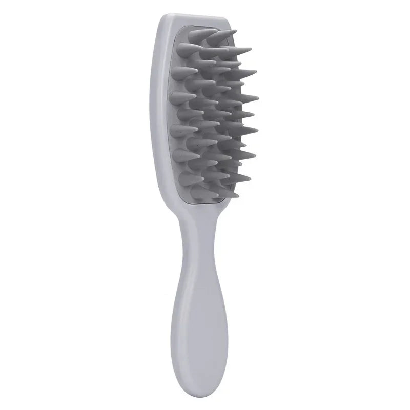 Silicone Shampoo Brush Scalp Massage Brush Head Washing Comb Long Handle Hair Massager Bath Brush Body Scrubber Hair Accessories