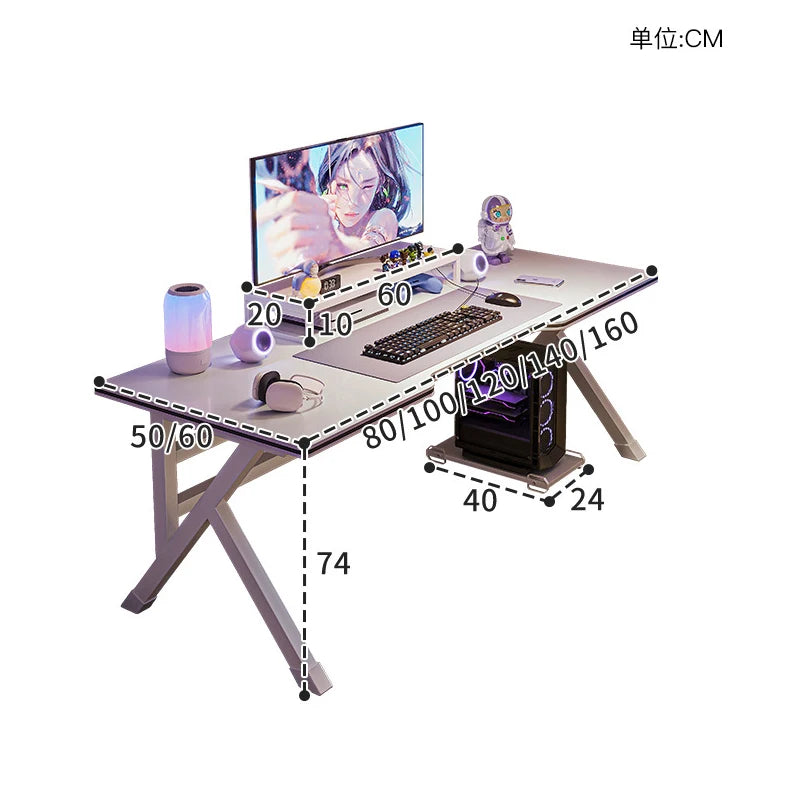 Gaming table Computer desk desktop live Esports table Student Desk study desk E-sports Table Computer Desk Home Office Table