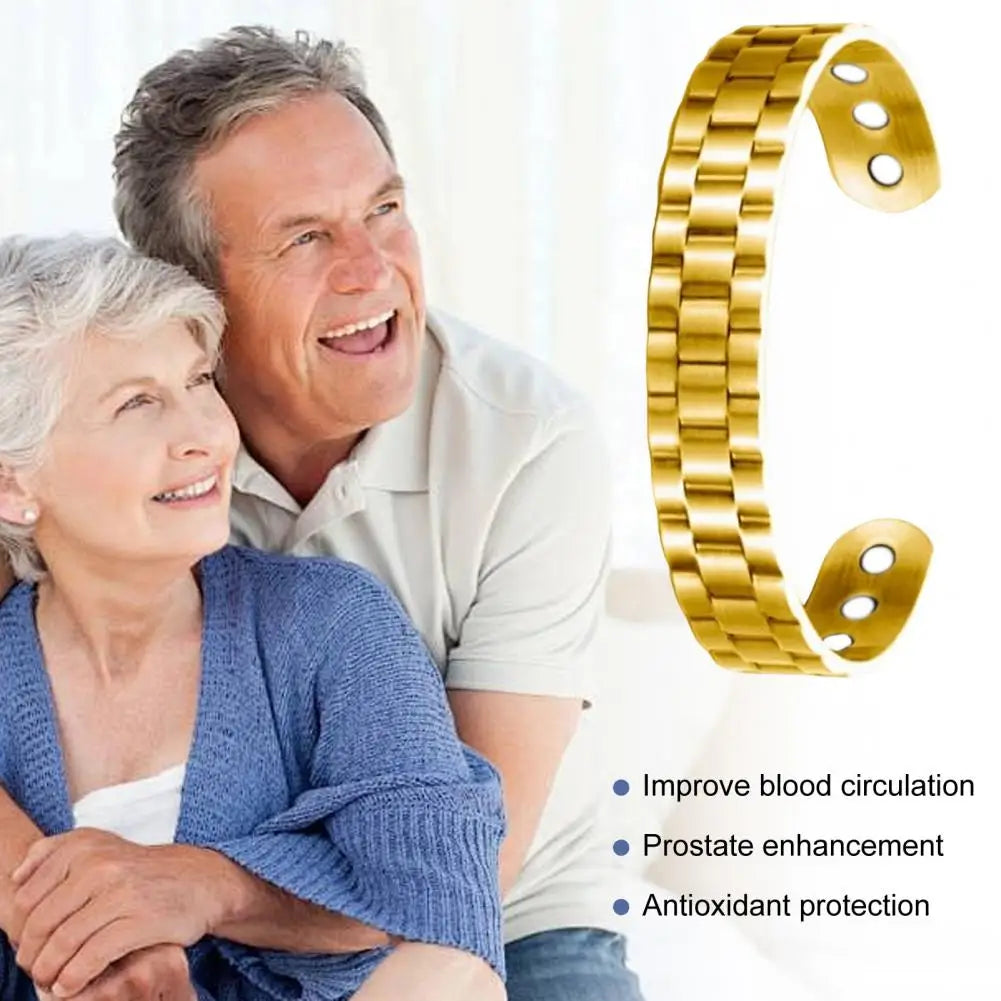 Magnetic Copper Prostate Wristband Strengthens Prostate Improves Circulation Promotes Healthy Antioxidant Bracelet