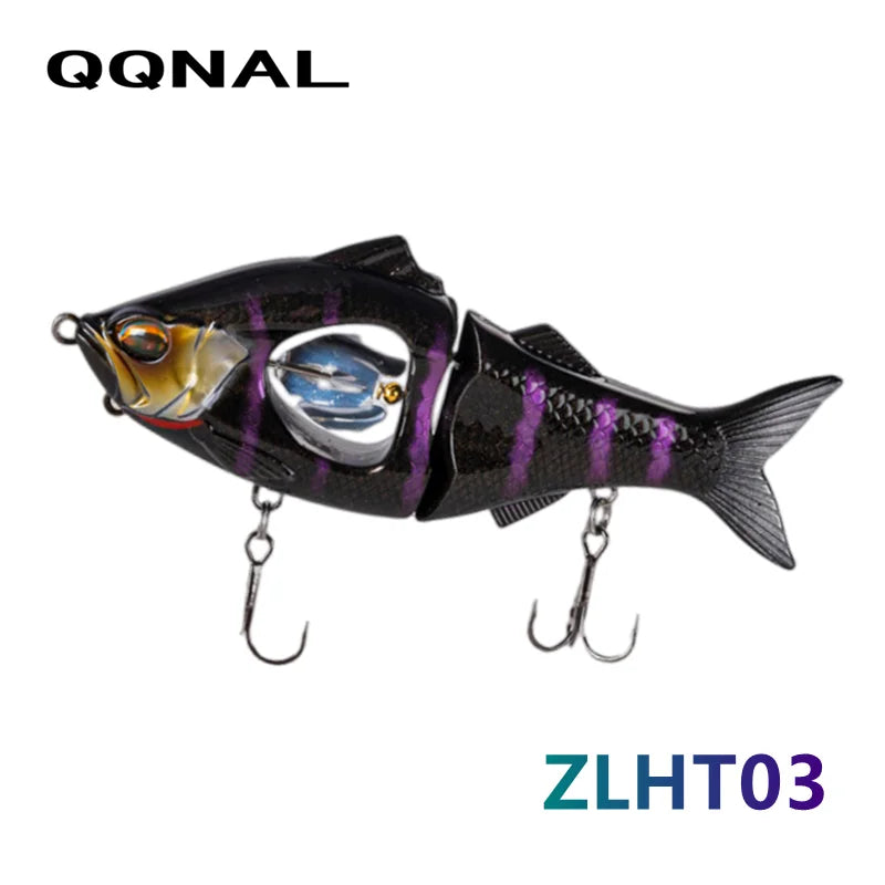 QQNAL 23g 113mm New Fishing Lure Bait Sinking Propeller Jointed Swimbait Artificial Jerkbait Crankbait Hard Ascesorios Pesca