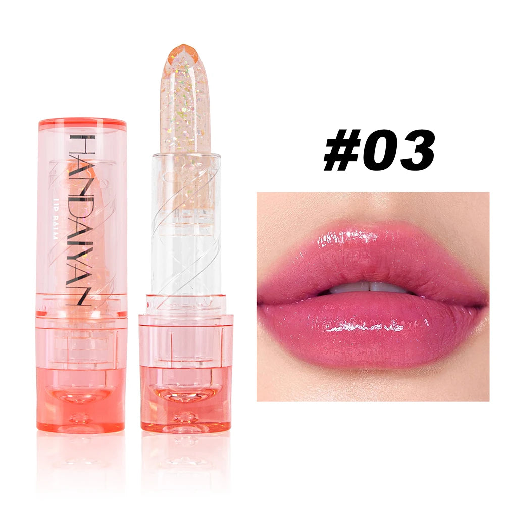 Moisture Lip Balm Long-Lasting Natural Aloe Vera Lipstick Color Mood Changing Long Lasting Moisturizing Lipstick 5Colors