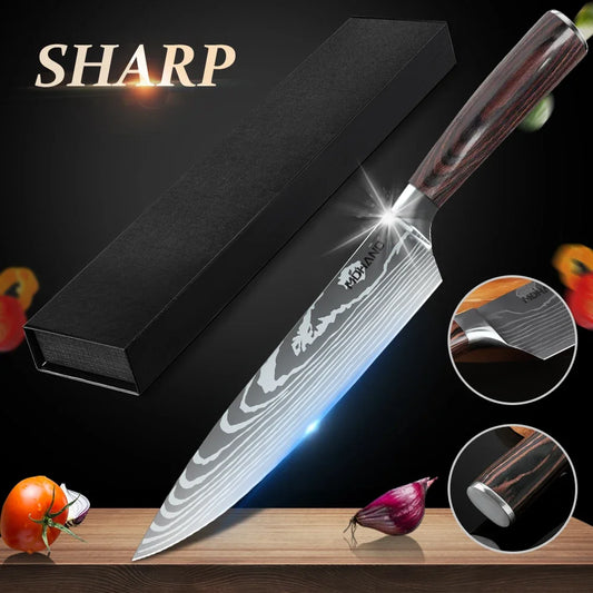 Professional Chef Knives Chinese Stainless Steel Meat Cleaver Sharp Multi-purpose Peeler Fruit Knife Household Kitchen Knife