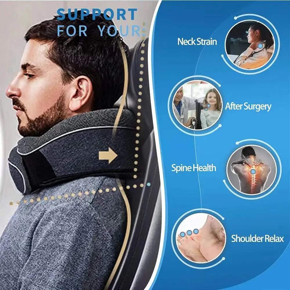 Memory Foam Neck Pillow Cervical Vertebra Travel Portable Noon Break Aircraft U Type Of Pillow Sleep Camping Pillow Carry Bag