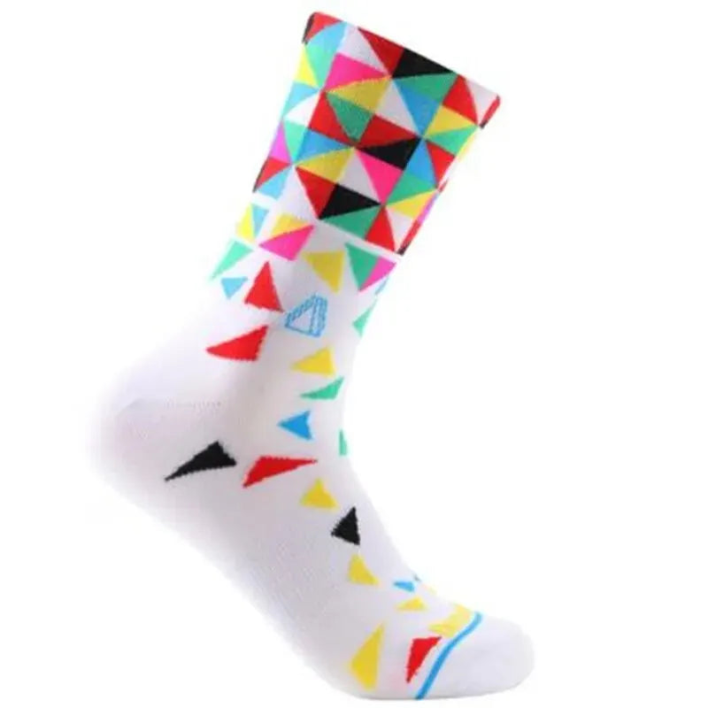 2022 Anti Slip Seamless Cycling Socks Integral Moulding High-tech Bike Socks Compression Bicycle Outdoor Running Sport Socks