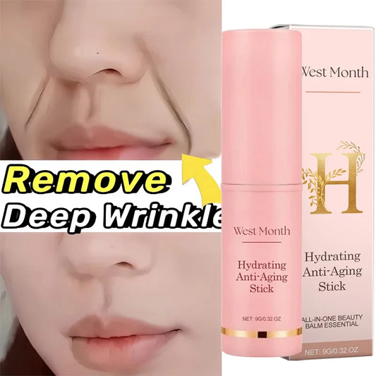 Collagen Wrinkle Removal Multi Bounce Balm Stick Instant Anti-Aging Firming Lift Brighten Facial Dull Skin Moisturizer Cosmetics