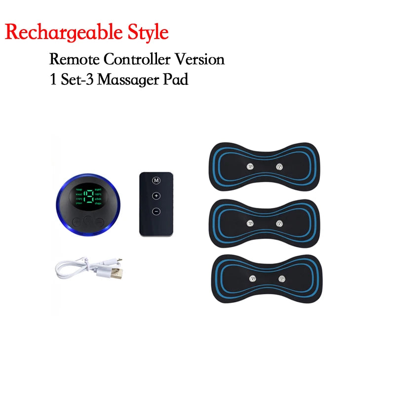 Smart Electric Neck Massager Portable Rechargeable EMS Cervical Vertebra Massage Patch For Muscle Relax Pain Relief Dropshipping