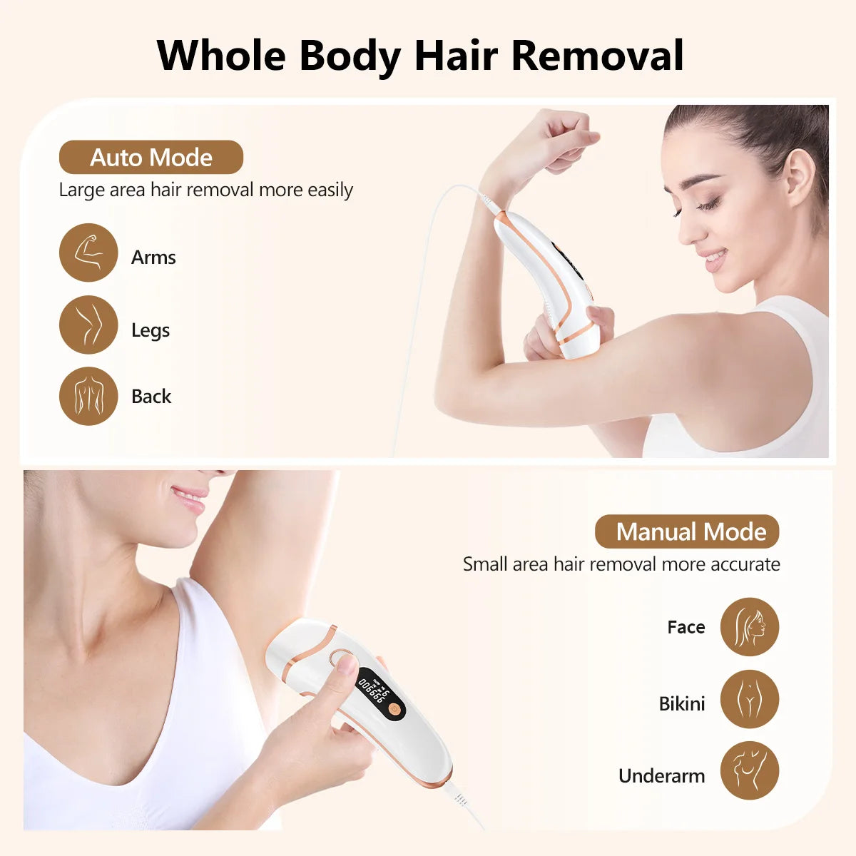 IPL Epilator 999000 Flashes Laser Hair Removal Painless Permanent Photoepilation for Men Women Trimmer Electric Depilador