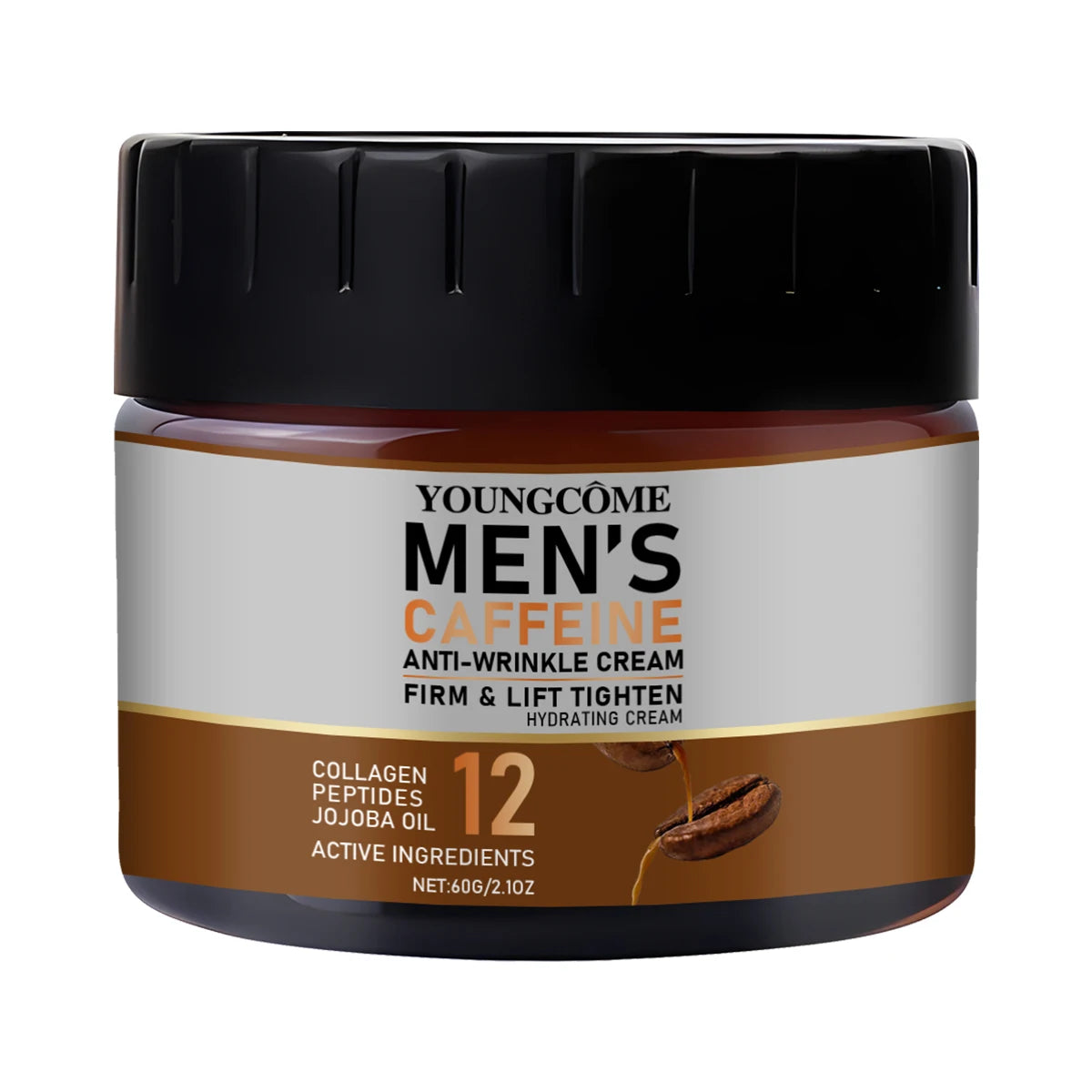 Caffeine Anti-wrinkle Cream for Men Remove Face & Neck Wrinkles Firming Moisturizing Skin Retinol Face Cream Facial Treatment