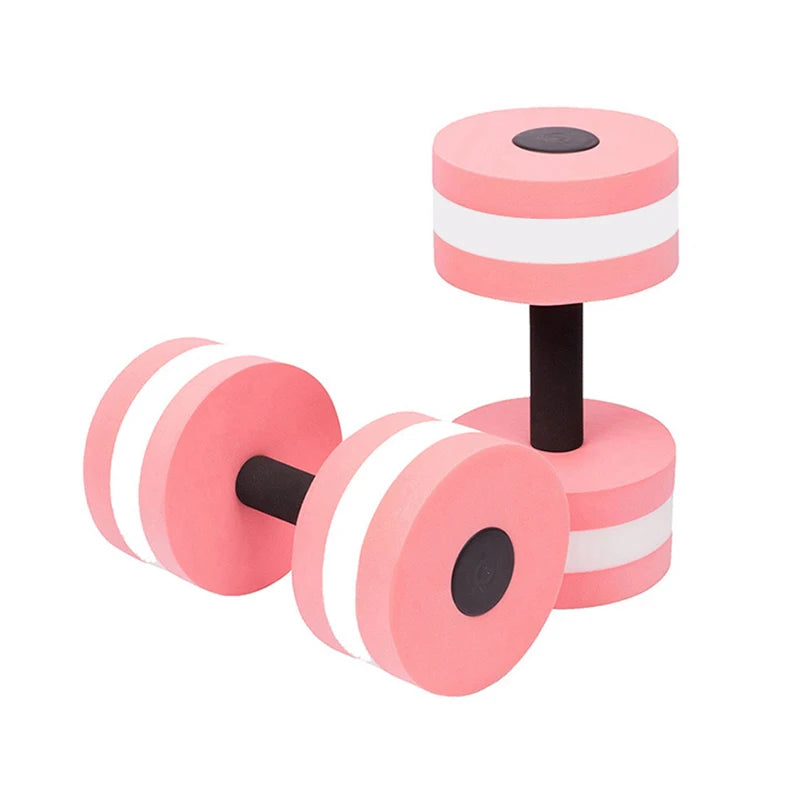 Floating Swim Gym Dumbbell Water Weight Aerobics Fitness Pool Water Swimming Aqua Exercise Barbell EVA Foam Aquatics Dumbbell