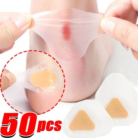 10-50PCS Silicone Gel Shoes Stickers Pain Relief Patch Liner High Heel Sticker Feet Care Adhesive Hydrocolloid Pads Cushions