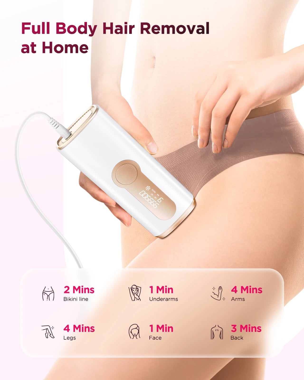 990000 Flash Laser Epilator IPL Hair Removal For Men and Women Body Bikini Facial  Permanant Painless IPL Hair Remover Machine