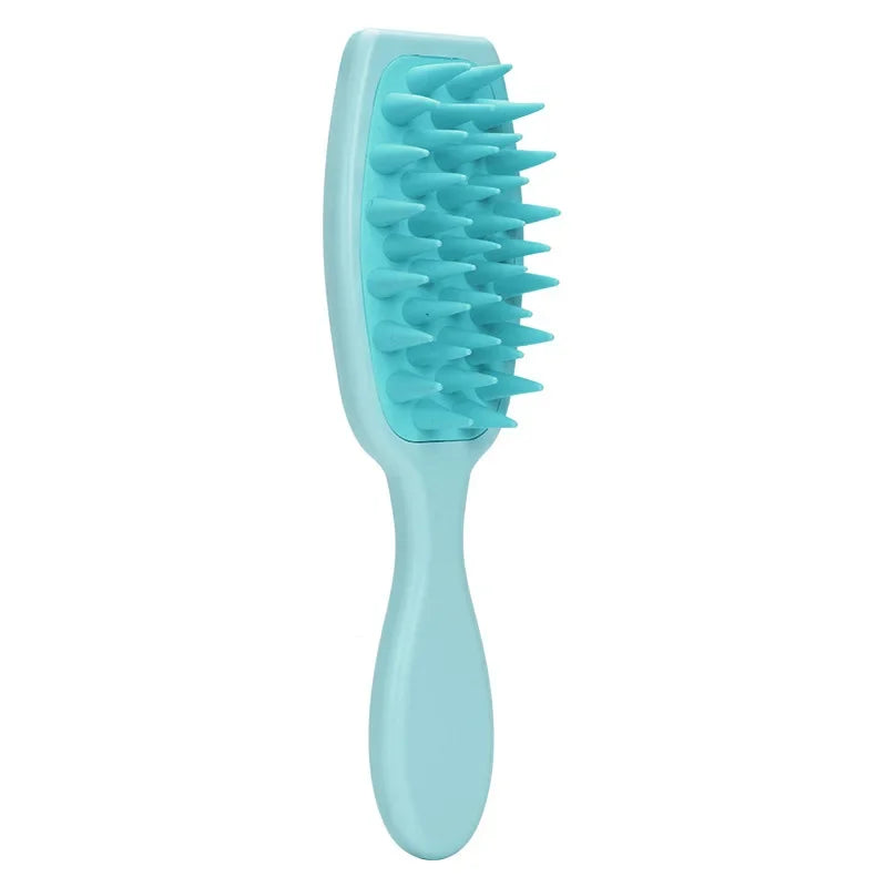 Silicone Shampoo Brush Scalp Massage Brush Head Washing Comb Long Handle Hair Massager Bath Brush Body Scrubber Hair Accessories