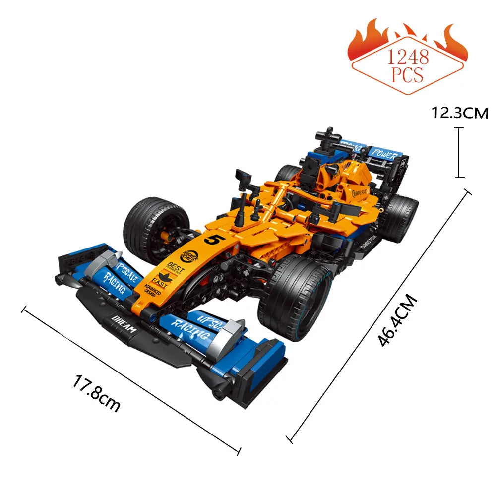 High-tech Building Blocks F1 Formula 1 Remote Control Super Speed Racing Cars Moc Bricks RC Technical Model Toys Creative Expert