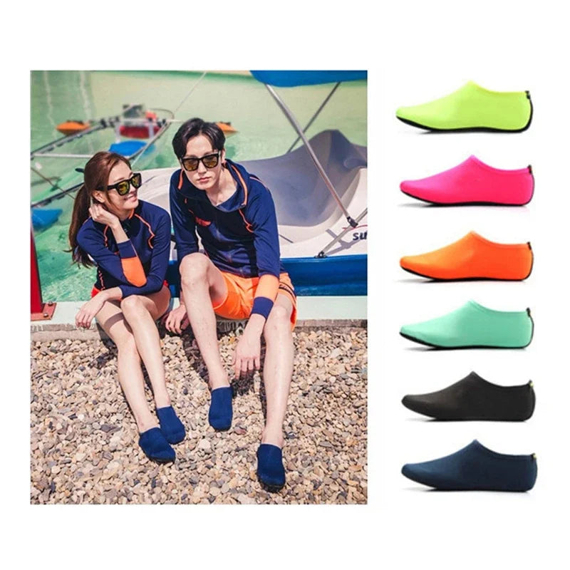 Men Beach Aqua Socks Women Kid Swimming Water Sport Barefoot Sneaker Gym Yoga Fitness Dance Swim Surfing Diving Snorkeling Shoes