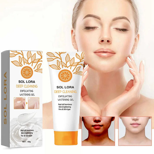 50g Orange Exfoliateing Gel Brightening Gel Face Dead Skin Remover Face Moisturizer Gently Exfoliator For All Skin New