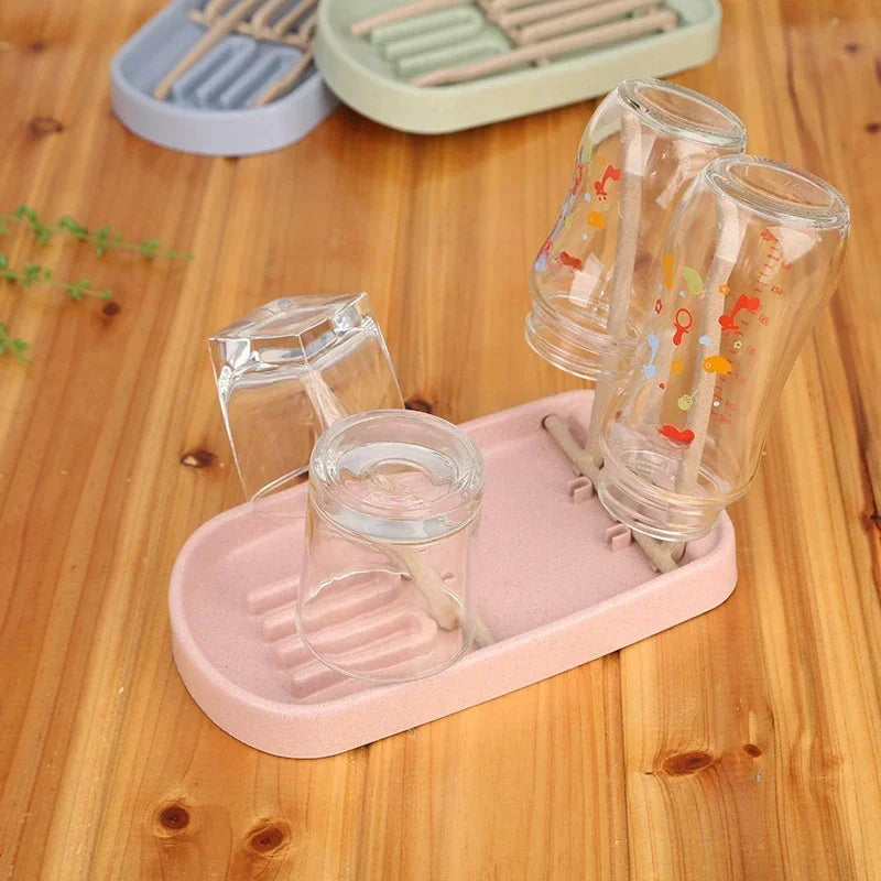 Baby Feeding Bottle Drain Rack, Nipple Feeding Cup Holder, Storage Drying Rack, Bottle Cleaning and Drying Machine