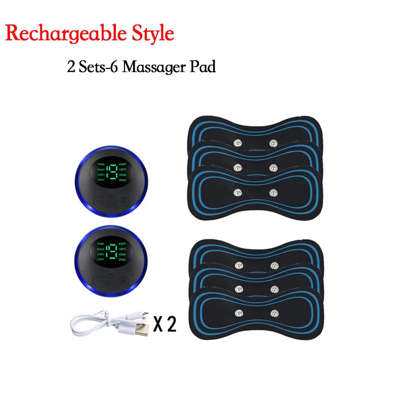 Smart Electric Neck Massager Portable Rechargeable EMS Cervical Vertebra Massage Patch For Muscle Relax Pain Relief Dropshipping