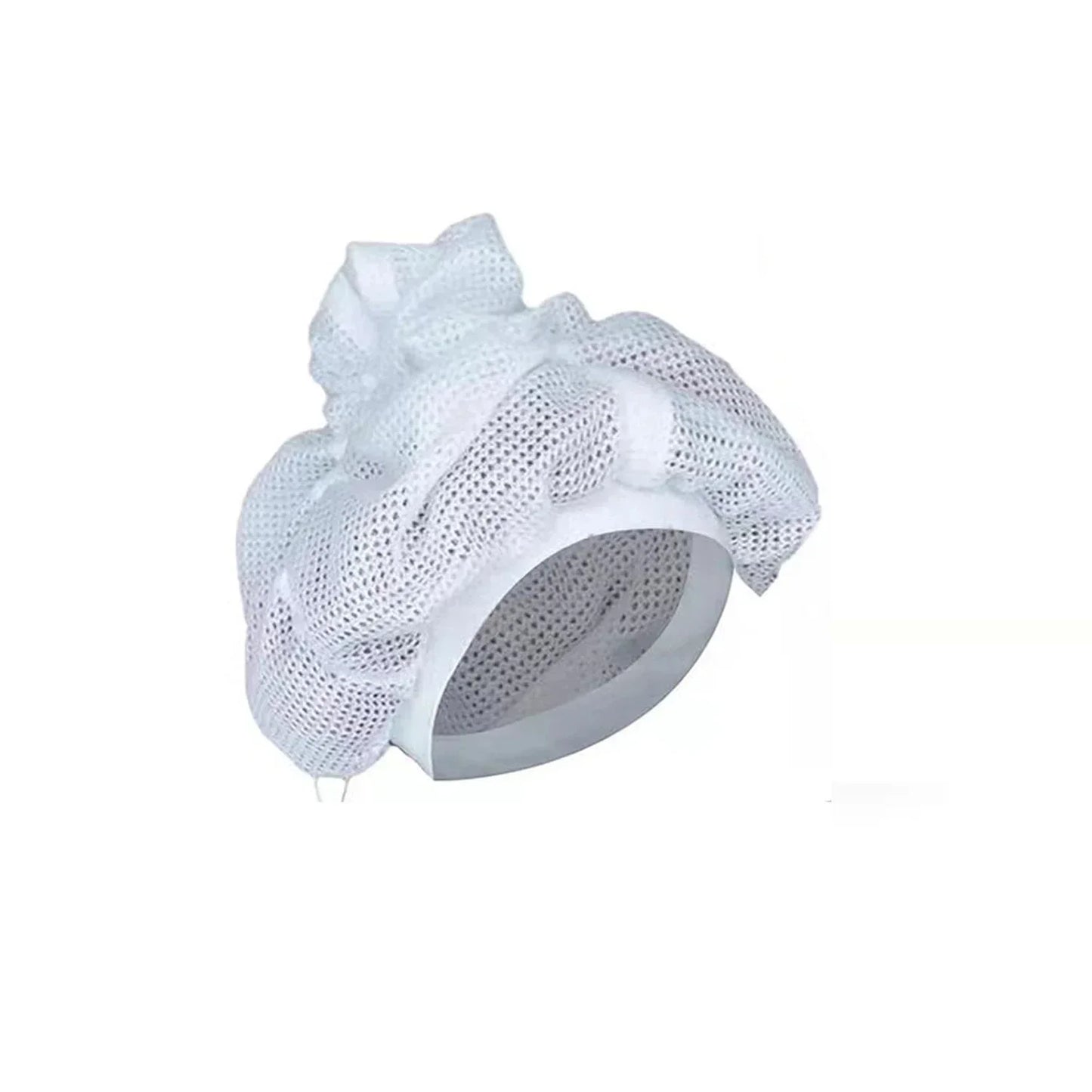 Portable Hair Bonnet Dryer Cap Adjustable Net Plopping Cap For Drying Curly Hair Mesh Hair Drying Soulta Net Plopping Bonnet