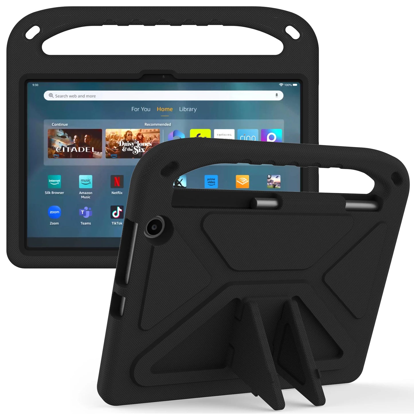 For Amazon Fire Max 11 13th Gen 2023 Case EVA Hand Holder Kids Stand Tablet Cover For Amazon HD 10 8 Plus 2021 2020 Fire 7 2022