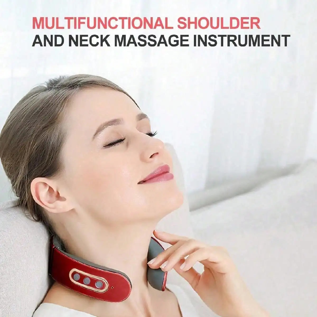 Electric Neck Massager, Portable Smart Cervical Massage Device, Home Use Neck Massager, Valentine's Day Gift