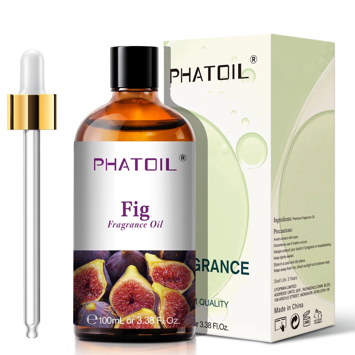 PHATOIL 100ml Sweet Fruity Fragrance Oil for Diffuser Candles Making -Coconut & Vanilla Strawberry Lemon Peach Pear Aroma Oil