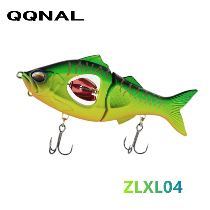 QQNAL 23g 113mm New Fishing Lure Bait Sinking Propeller Jointed Swimbait Artificial Jerkbait Crankbait Hard Ascesorios Pesca