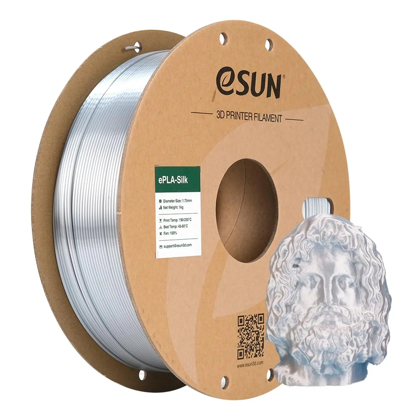 eSUN 3D Printer Filament Silk PLA Filament 1.75mm Metal Silk PLA 1KG Spool 3D Filament Printing Materials For 3D Printers