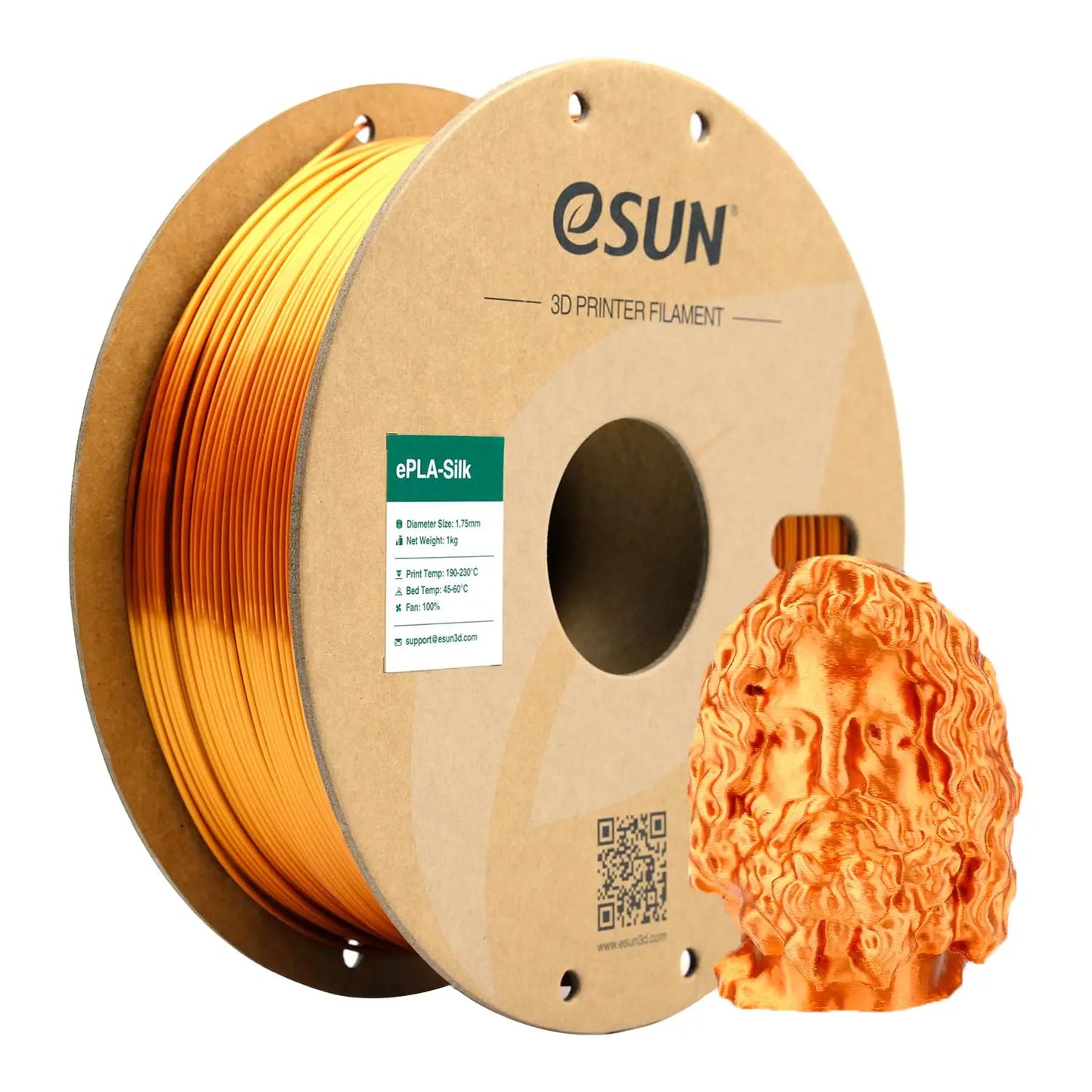 eSUN 3D Printer Filament Silk PLA Filament 1.75mm Metal Silk PLA 1KG Spool 3D Filament Printing Materials For 3D Printers