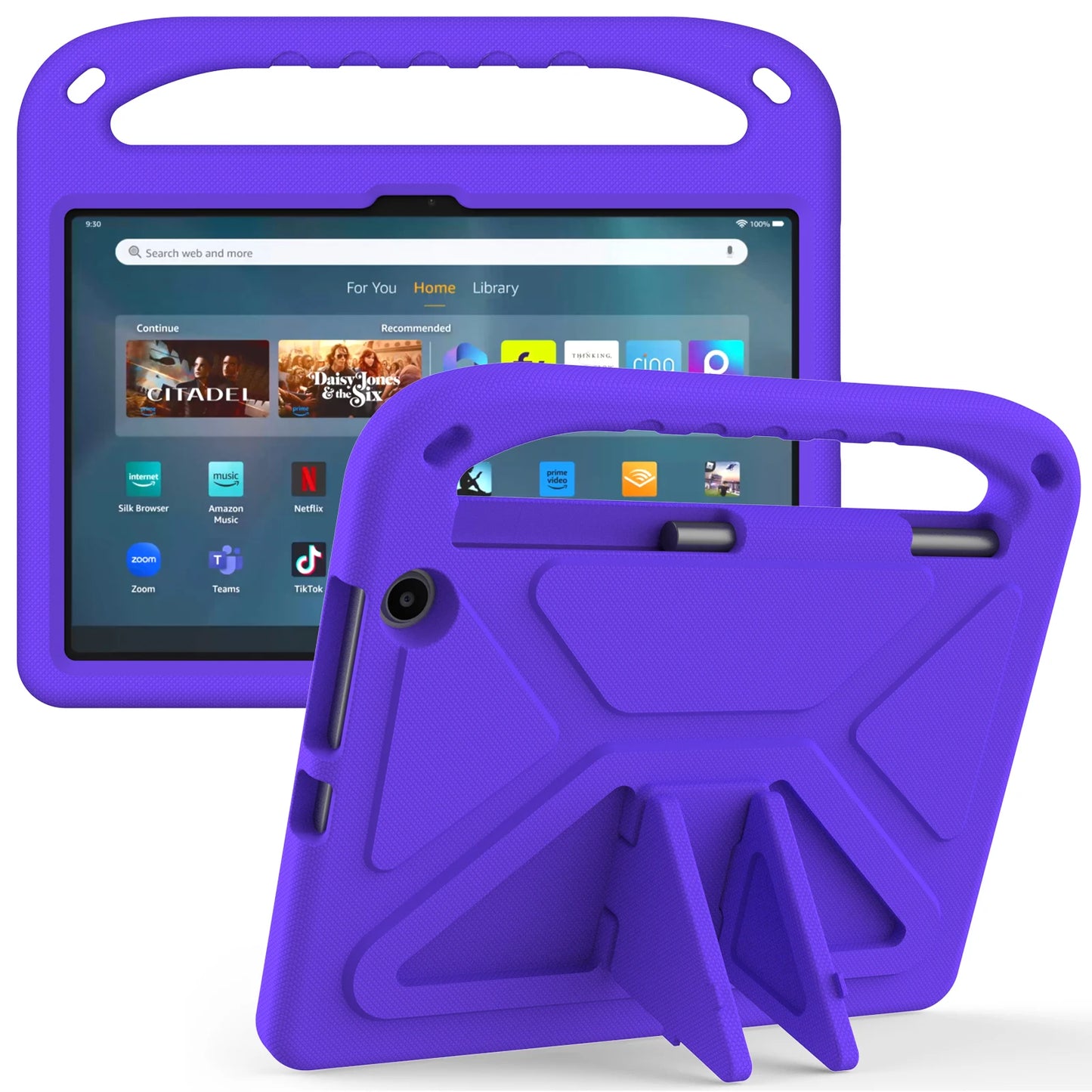 For Amazon Fire Max 11 13th Gen 2023 Case EVA Hand Holder Kids Stand Tablet Cover For Amazon HD 10 8 Plus 2021 2020 Fire 7 2022