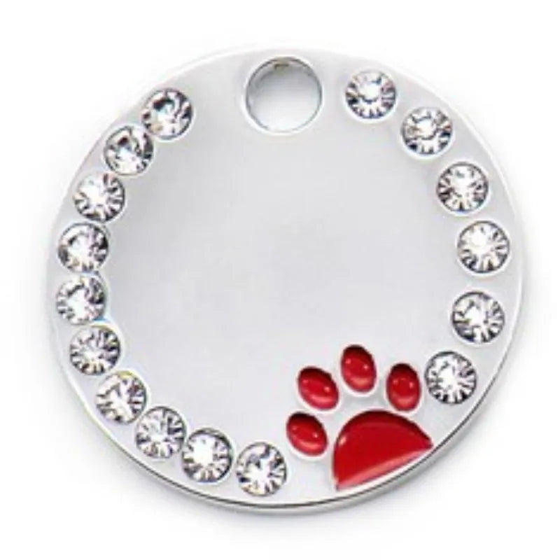 Fashion Pet Dog Tags Shiny Stainless Stell Pet Cat Nameplate Free Engraving Anti-Lost Chihuahua Id Personalized Dog Accessoires