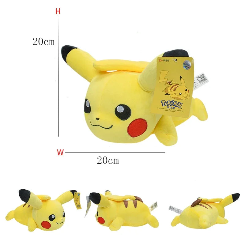 Pikachu Stuffed Toys Anime Cartoon & Cute Plush Dolls Pokemon Throw Pillow Birthday Gift For Kids Friends Boys Home Decoration