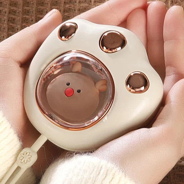 Mini Cat's Claw Hand Warmer Rechargeable Electric Heater 2 Temperatures Portable Cute Pockets Winter for Student Work USB Charge