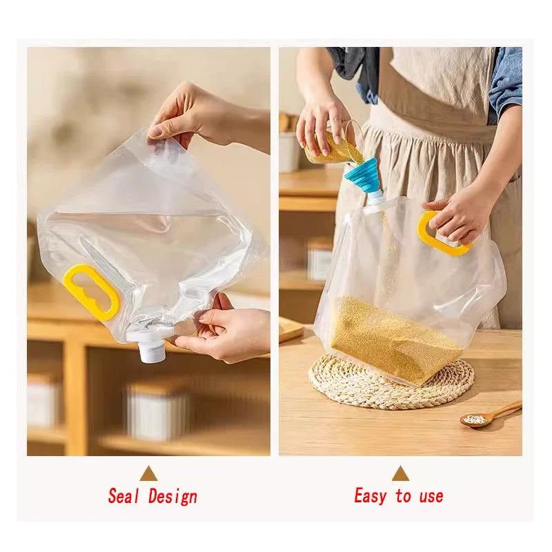 Grain Storage Bag Portable Grain Sealed Bag Insect Proof Moisture Proof Fresh Keeping Storage Bag Kitchen Drinking Grain Bags