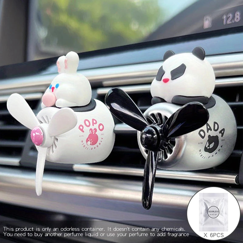 [DIY perfume] odorless ornament pilot airplane fan car air freshener decorations accessories aroma vent clip fragrance diffuser